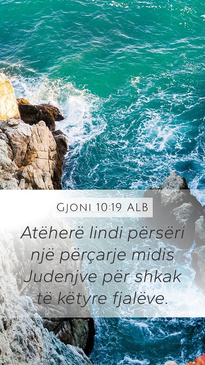 Gjoni 10:19 ALB Bible Verse Image