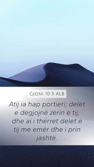 Gjoni 10:3 ALB Bible Verse Image