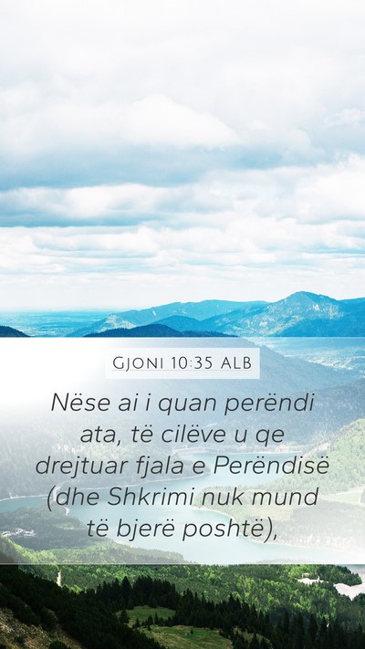 Gjoni 10:35 ALB Bible Verse Image