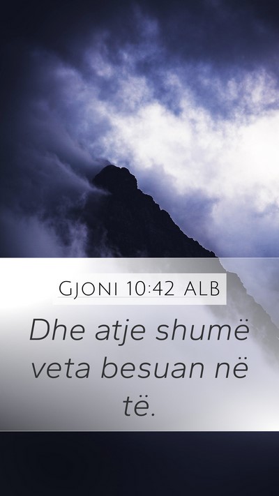 Gjoni 10:42 ALB Bible Verse Image