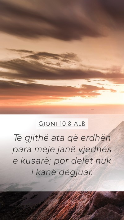 Gjoni 10:8 ALB Bible Verse Image