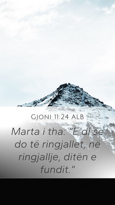 Gjoni 11:24 ALB Bible Verse Image