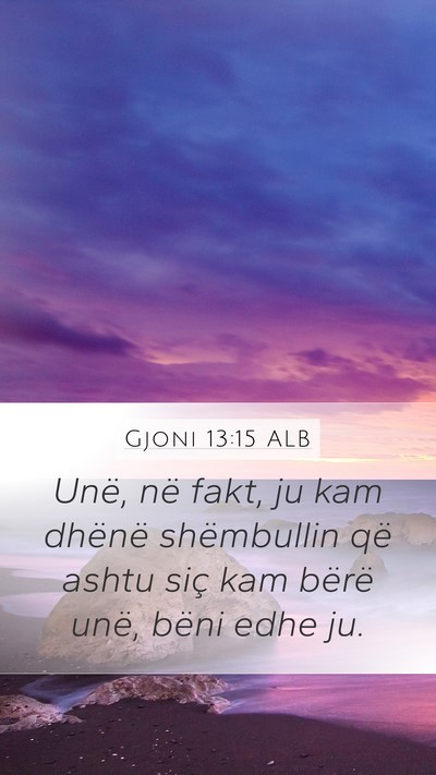 Gjoni 13:15 ALB Bible Verse Image