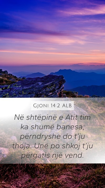Gjoni 14:2 ALB Bible Verse Image
