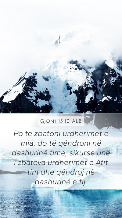 Gjoni 15:10 ALB Bible Verse Image