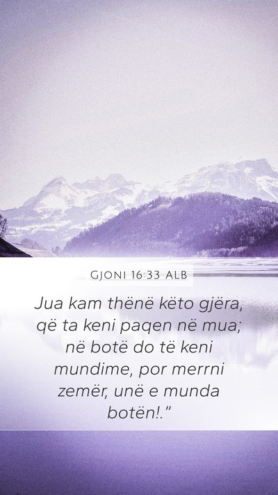 Gjoni 16:33 ALB Bible Verse Image