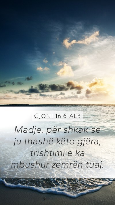 Gjoni 16:6 ALB Bible Verse Image