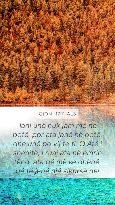 Gjoni 17:11 ALB Bible Verse Image