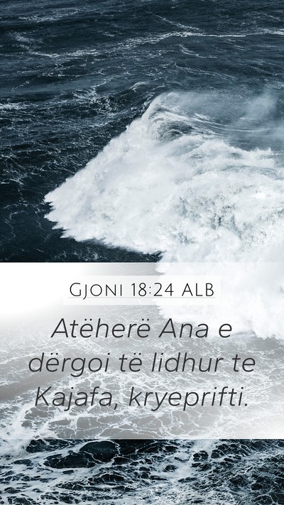 Gjoni 18:24 ALB Bible Verse Image