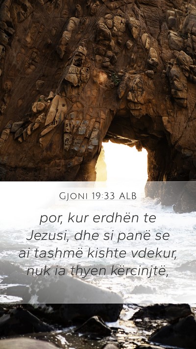 Gjoni 19:33 ALB Bible Verse Image