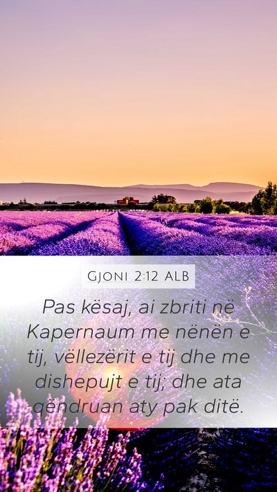 Gjoni 2:12 ALB Bible Verse Image