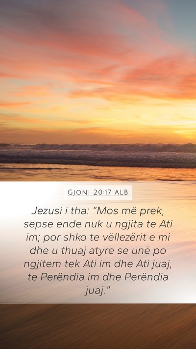 Gjoni 20:17 ALB Bible Verse Image