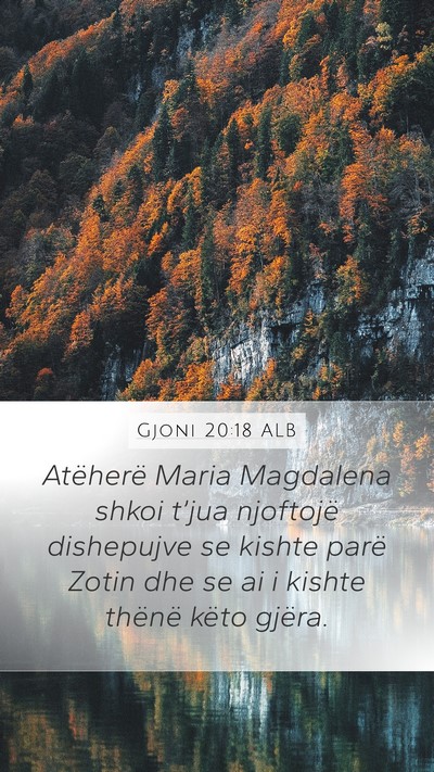 Gjoni 20:18 ALB Bible Verse Image