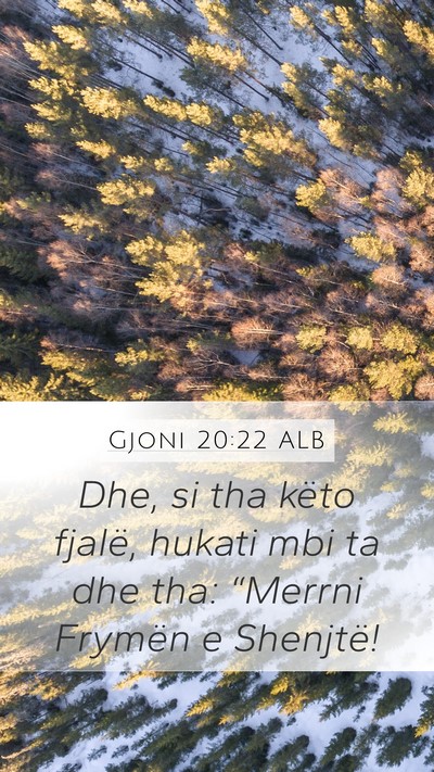 Gjoni 20:22 ALB Bible Verse Image
