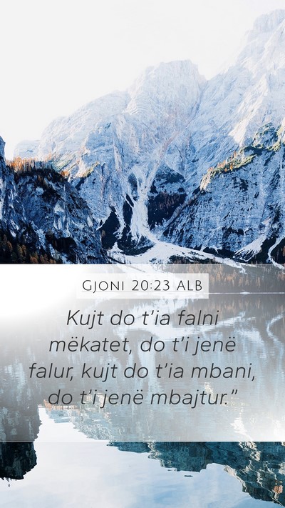 Gjoni 20:23 ALB Bible Verse Image