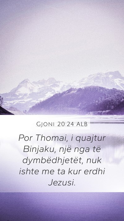 Gjoni 20:24 ALB Bible Verse Image
