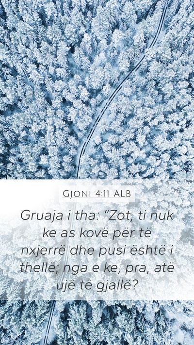 Gjoni 4:11 ALB Bible Verse Image