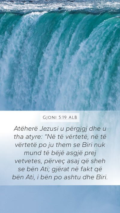 Gjoni 5:19 ALB Bible Verse Image