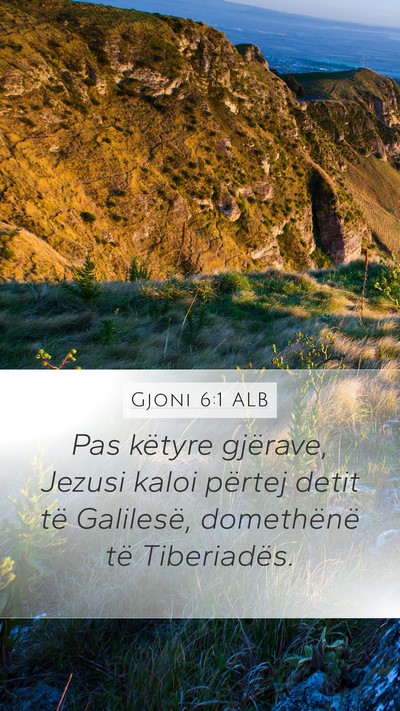 Gjoni 6:1 ALB Bible Verse Image