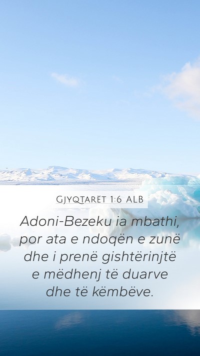 Gjyqtarët 1:6 ALB Bible Verse Image