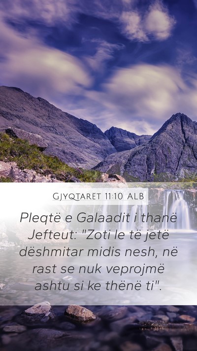 Gjyqtarët 11:10 ALB Bible Verse Image