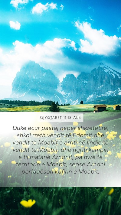 Gjyqtarët 11:18 ALB Bible Verse Image