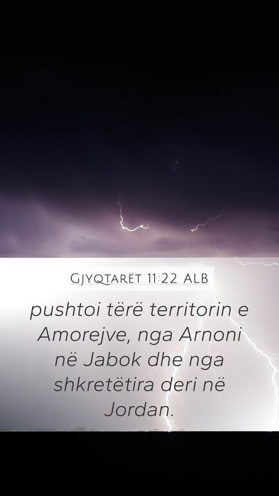 Gjyqtarët 11:22 ALB Bible Verse Image