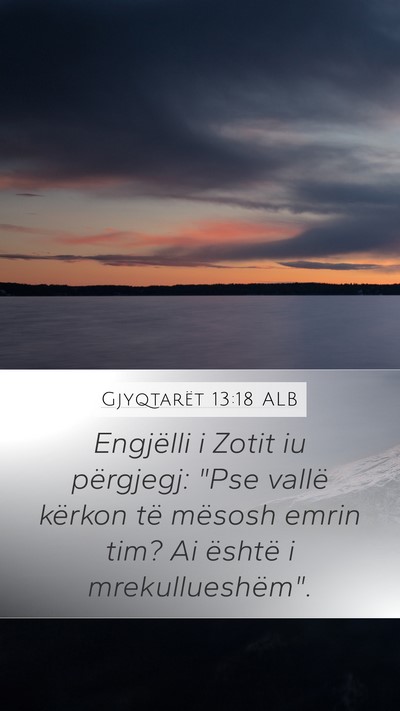 Gjyqtarët 13:18 ALB Bible Verse Image