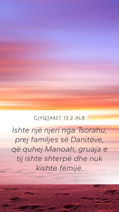 Gjyqtarët 13:2 ALB Bible Verse Image