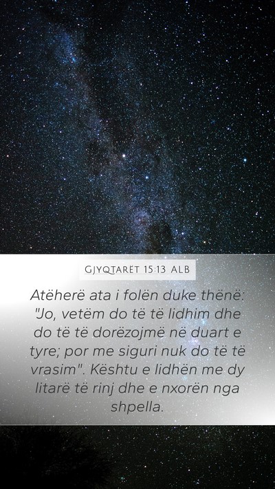 Gjyqtarët 15:13 ALB Bible Verse Image