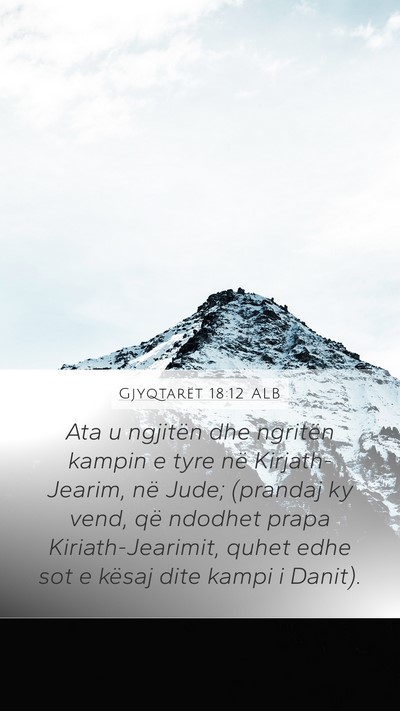 Gjyqtarët 18:12 ALB Bible Verse Image