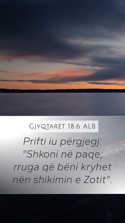 Gjyqtarët 18:6 ALB Bible Verse Image