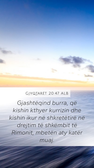 Gjyqtarët 20:47 ALB Bible Verse Image