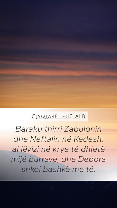 Gjyqtarët 4:10 ALB Bible Verse Image