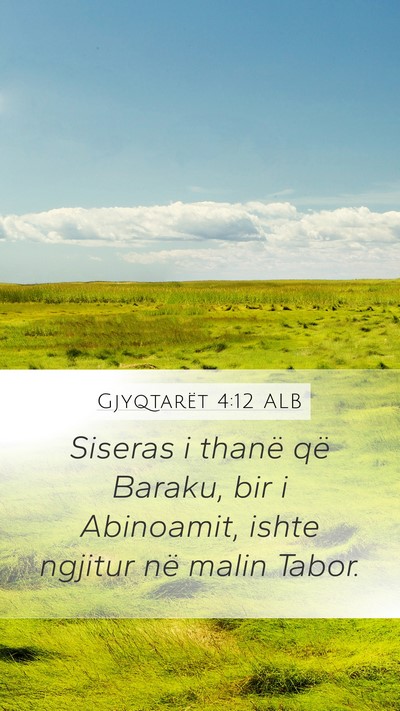 Gjyqtarët 4:12 ALB Bible Verse Image