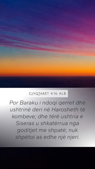 Gjyqtarët 4:16 ALB Bible Verse Image