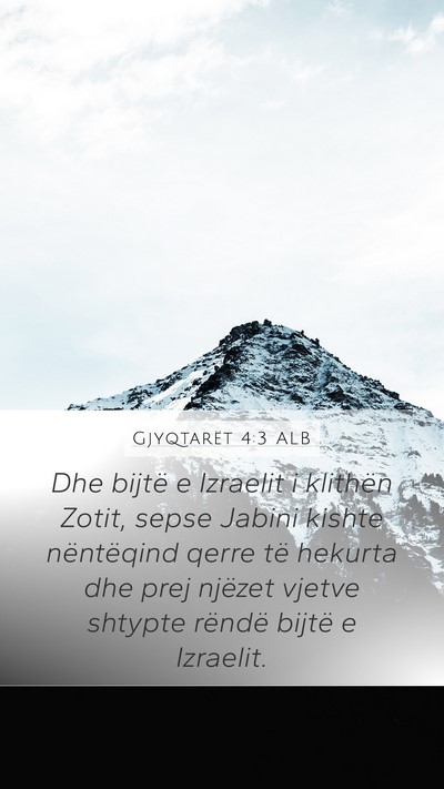 Gjyqtarët 4:3 ALB Bible Verse Image