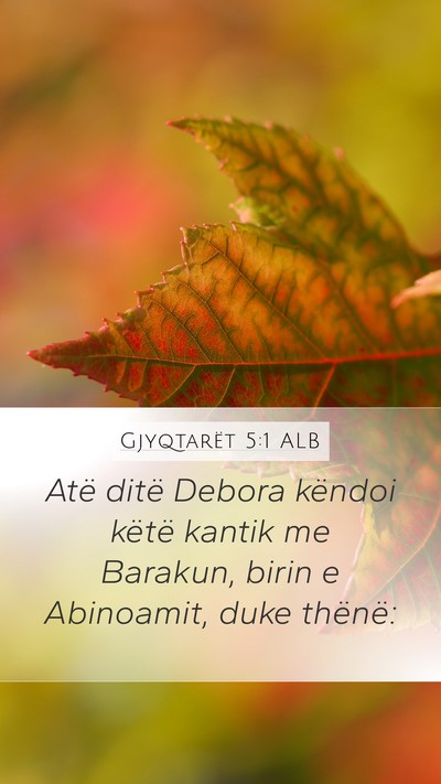 Gjyqtarët 5:1 ALB Bible Verse Image