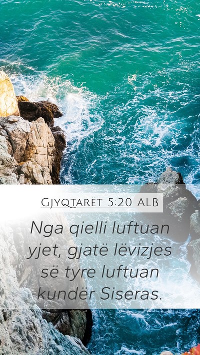 Gjyqtarët 5:20 ALB Bible Verse Image