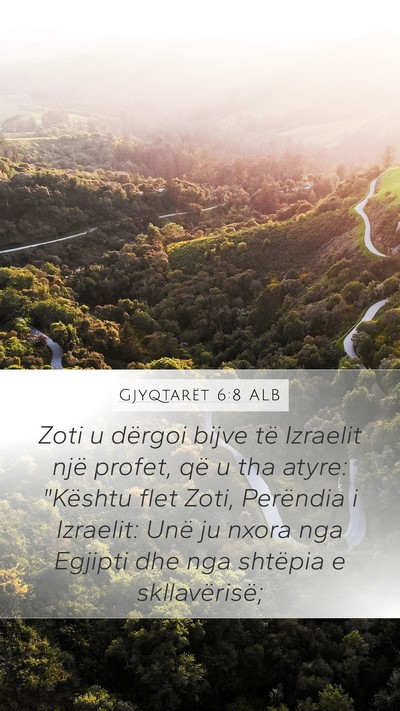 Gjyqtarët 6:8 ALB Bible Verse Image