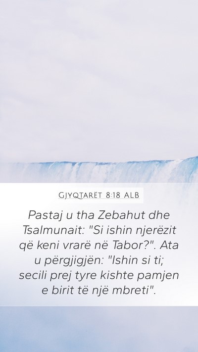 Gjyqtarët 8:18 ALB Bible Verse Image