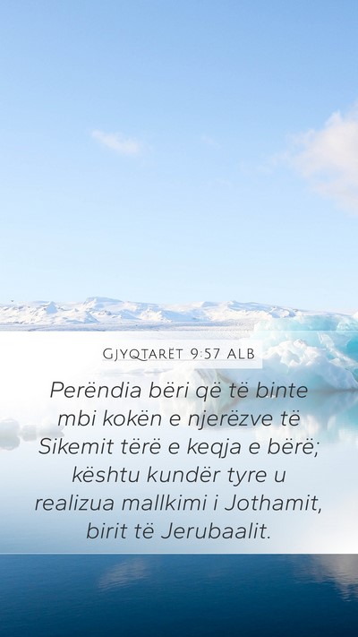 Gjyqtarët 9:57 ALB Bible Verse Image