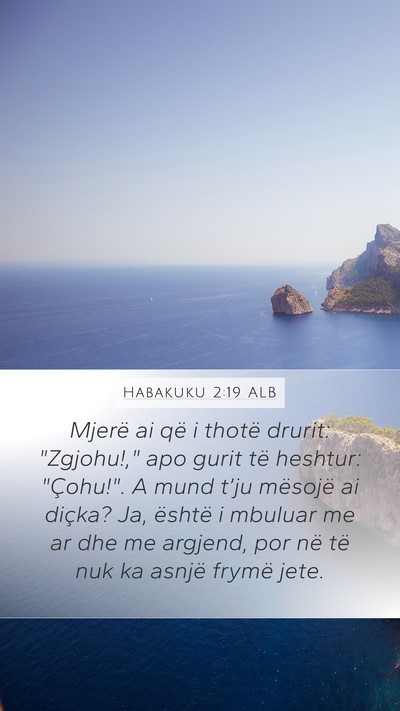 Habakuku 2:19 ALB Bible Verse Image