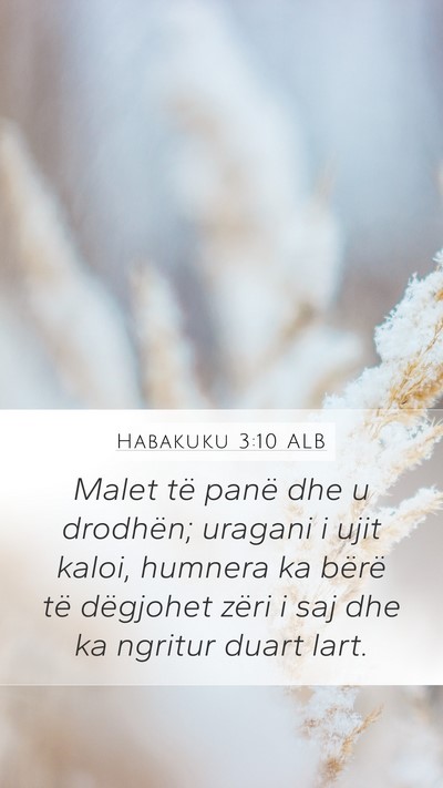 Habakuku 3:10 ALB Bible Verse Image