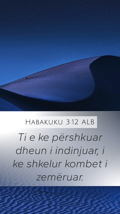 Habakuku 3:12 ALB Bible Verse Image
