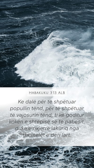 Habakuku 3:13 ALB Bible Verse Image