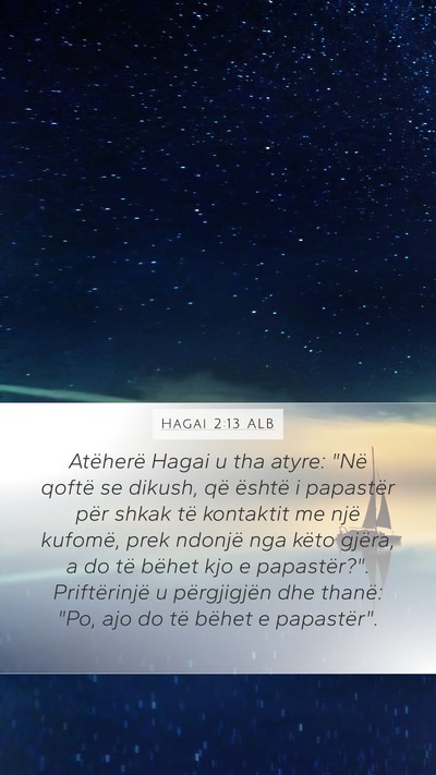Hagai 2:13 ALB Bible Verse Image