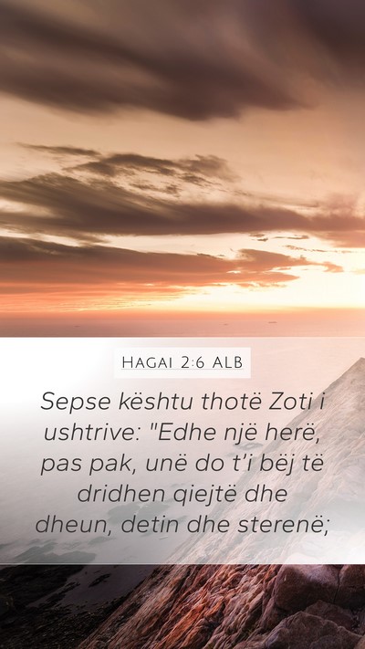 Hagai 2:6 ALB Bible Verse Image