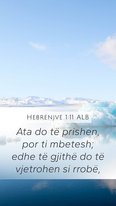 Hebrenjve 1:11 ALB Bible Verse Image