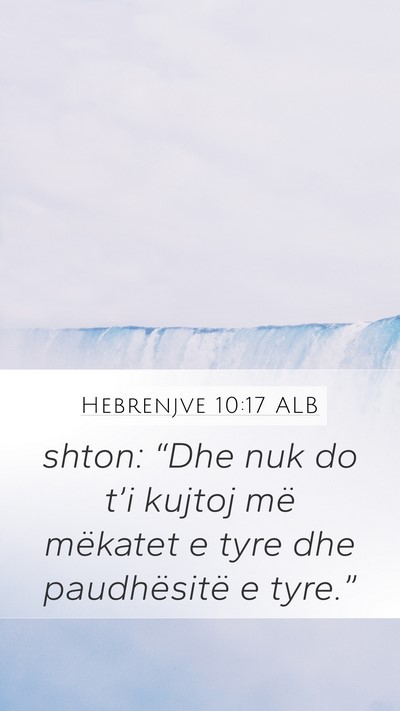 Hebrenjve 10:17 ALB Bible Verse Image